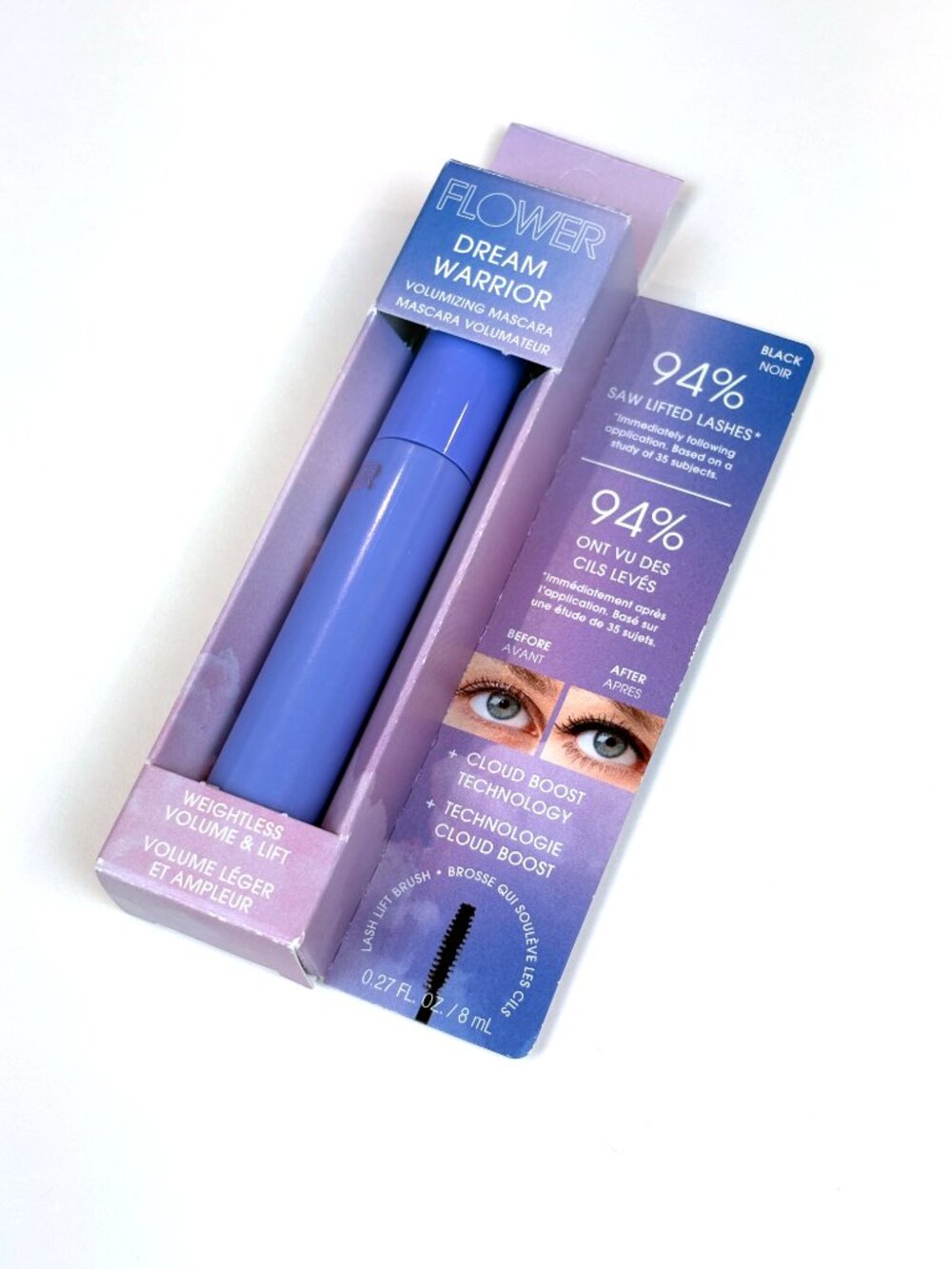 Flower Beauty Dream Warrior Volumizing Black Mascara. New